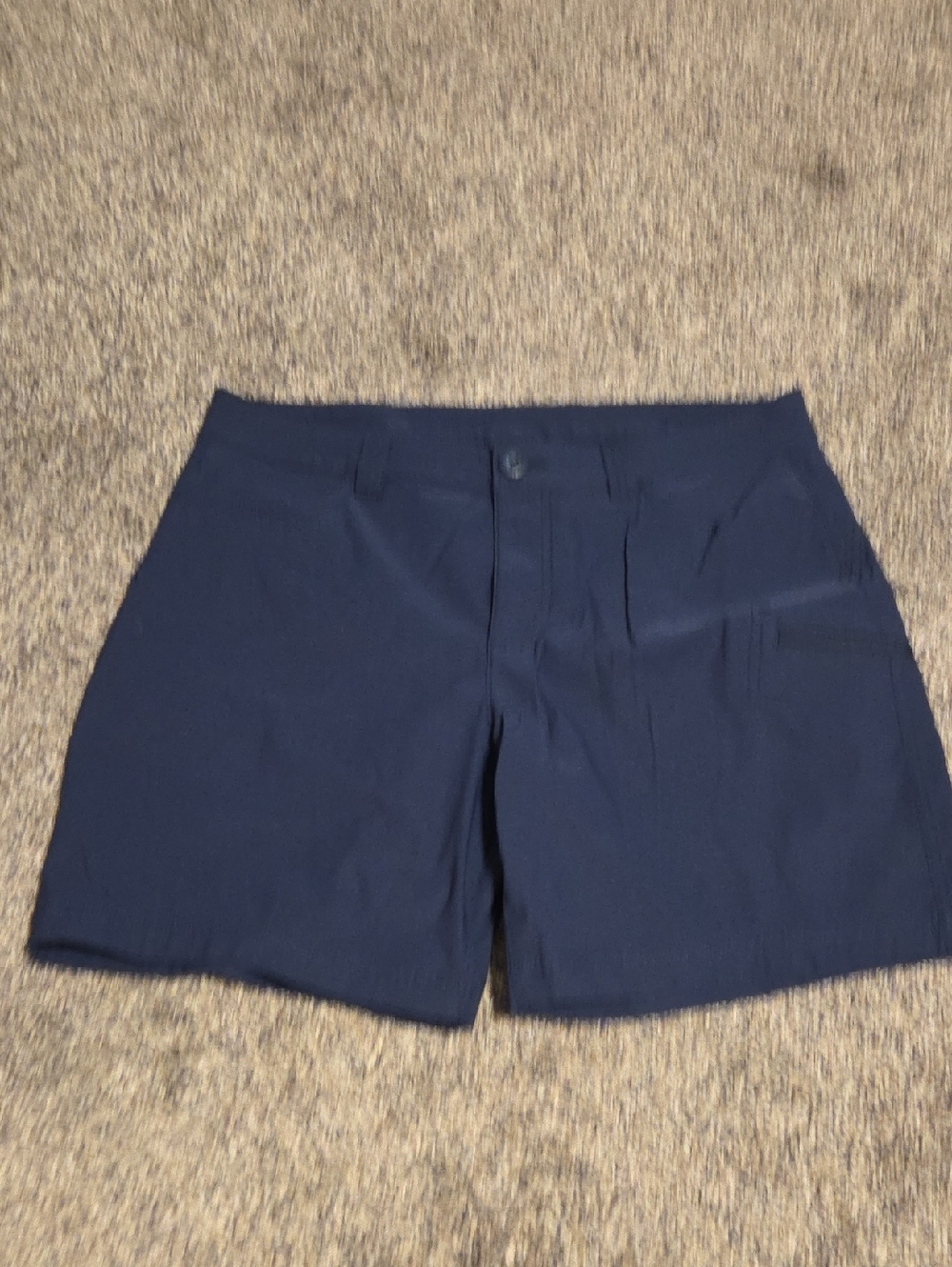 Eddie Bauer Navy Flat-Front Performance Shorts